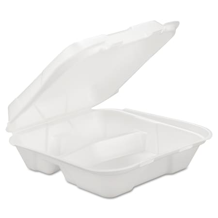 GEN C-FOAM H/L 3COMP CNTNR 9X9X3 WHI 2/100 SN203VW-H-0183400 per CASE